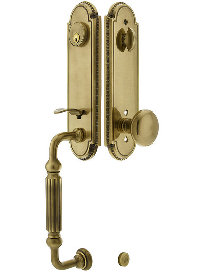 Orleans Style Tubular Handleset With Choice Of Interior Knob Or Lever